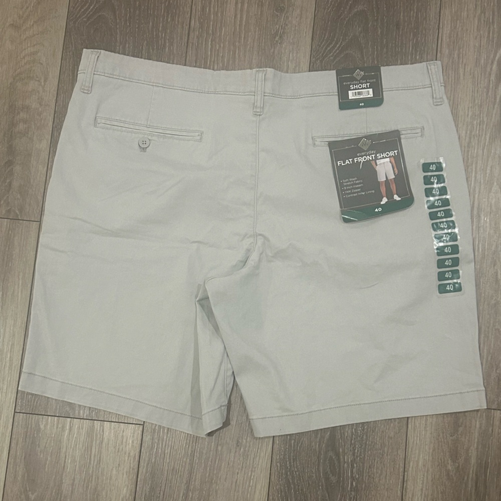 NWT Men’s Member’s Mark Everyday Stretch Flat Front Shorts 9” Inseam - Picture 2 of 7